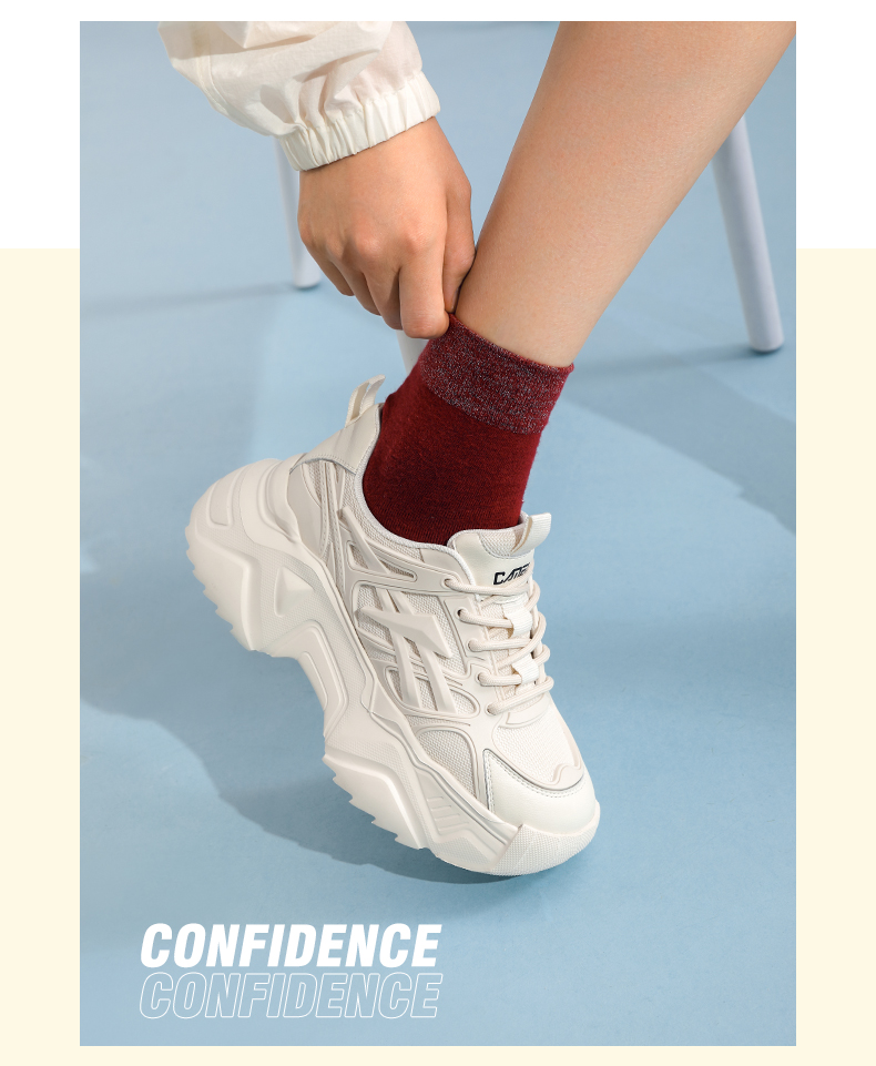 Giày thể thao chunky nữ CAMEL Giày sneaker A13289615 đế dày thoải mái cho nữ