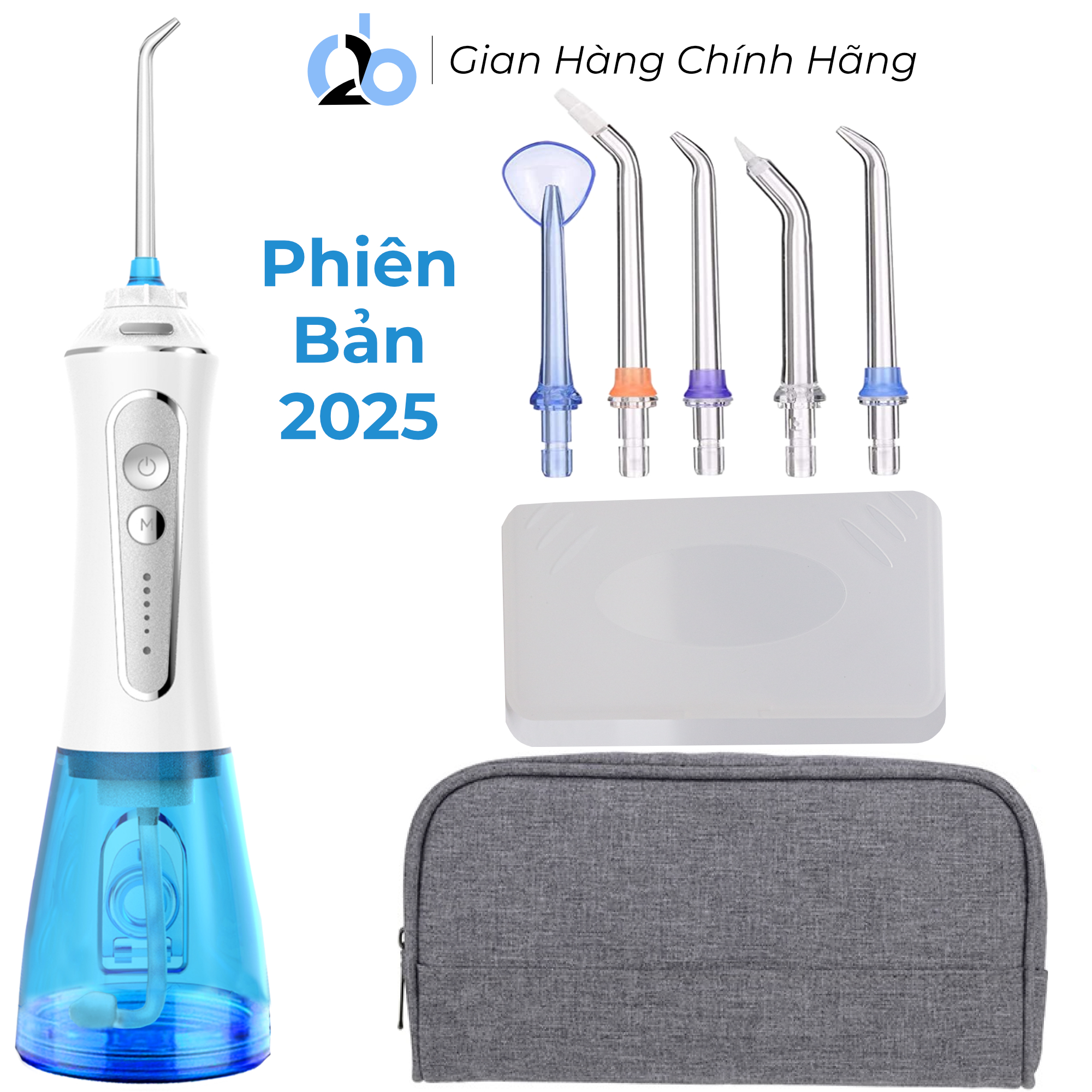 Tăm nước cầm tay h2ofloss hfp11, phiên bản mới nhất với dây sạc usb Type C và tăng cường khả năng chống nước