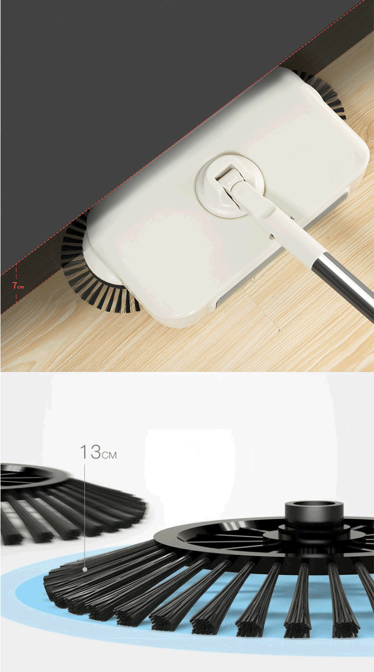 Happy Cat (KLM) Sweeper Hand Push Broom Set Set Sweeping Two-in-one Broom Broom Soft Hair Sweeping Hair E4 Happy Cat (KLM) Sweeper Hand Push Broom Set Set Sweeping Two-in-one Broom Broom Soft Hair Sweeping Hair E4