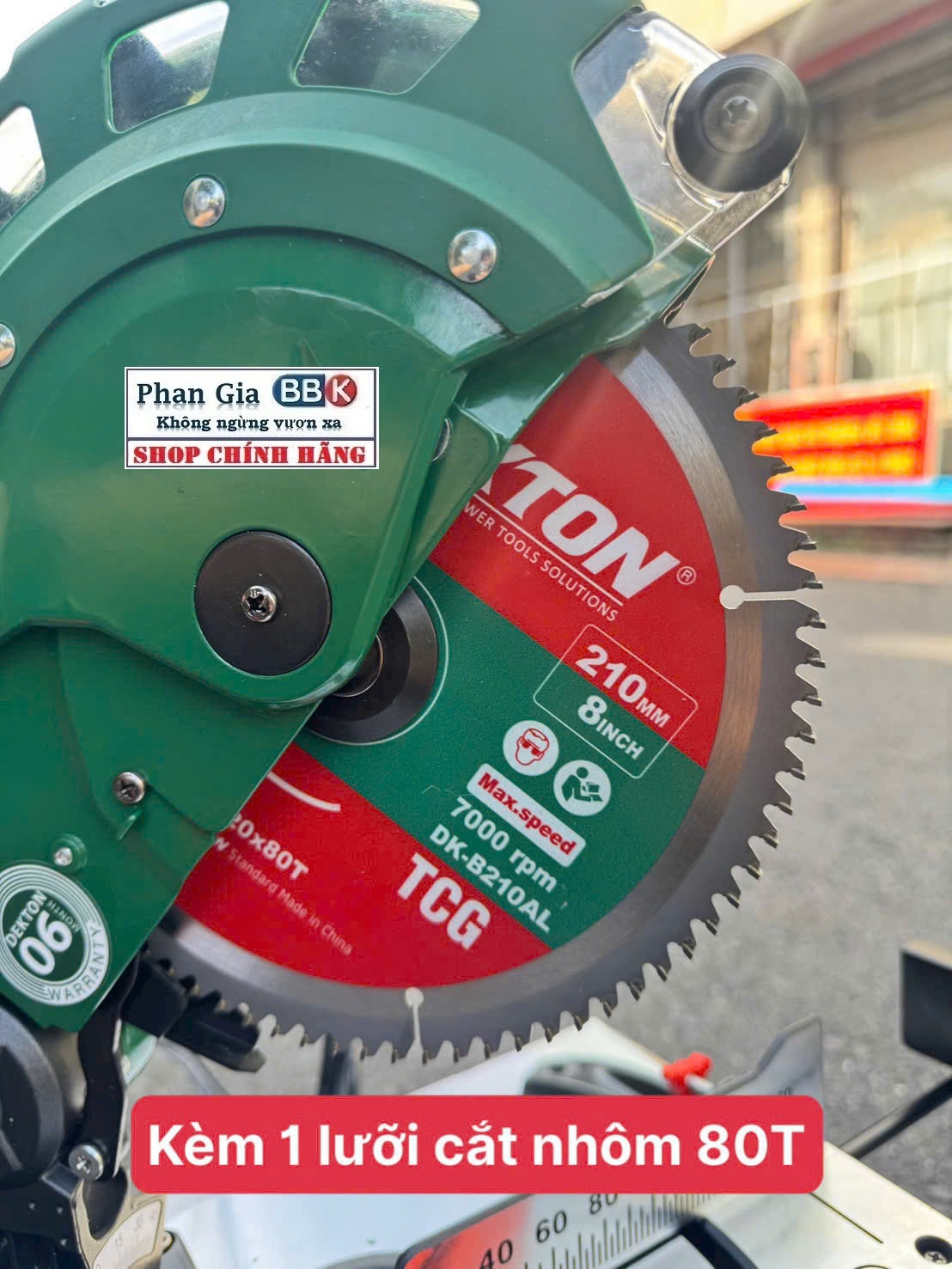 Máy Cắt Nhôm DEKTON DK-CN210PRO – 1450W – Cắt Nghiêng 45° Chính Xác – Tặng Lưỡi Cắt 80R – Bảo Hành 12 Tháng