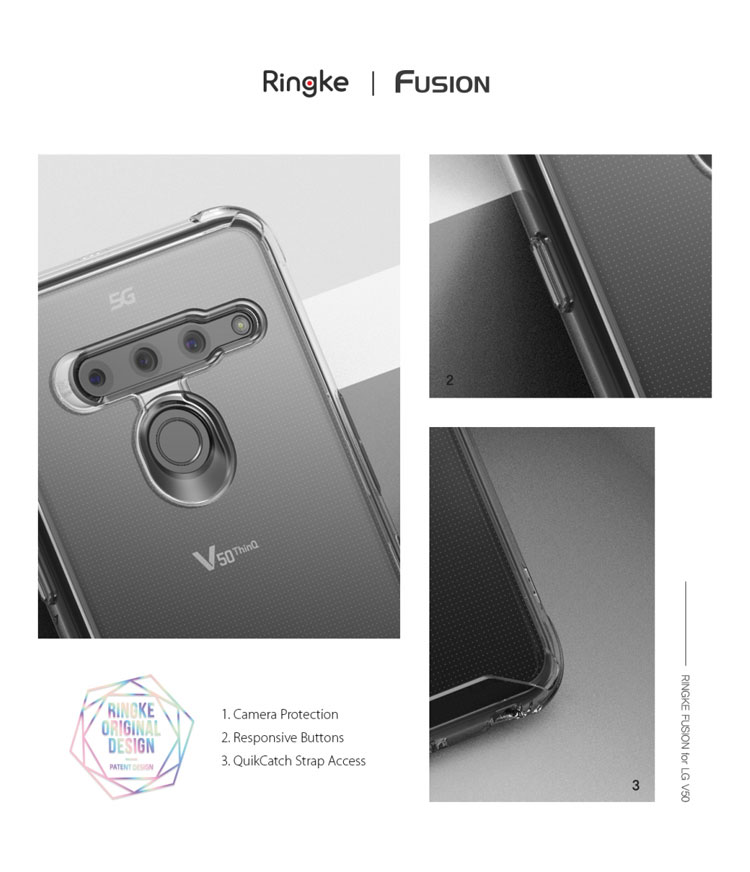 Ốp lưng LG V50 Ringke Fusion