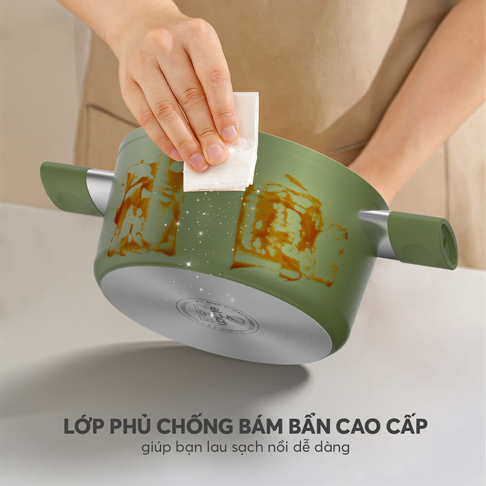 Nồi phủ sứ an toàn Elmich Olive EL-5523OV