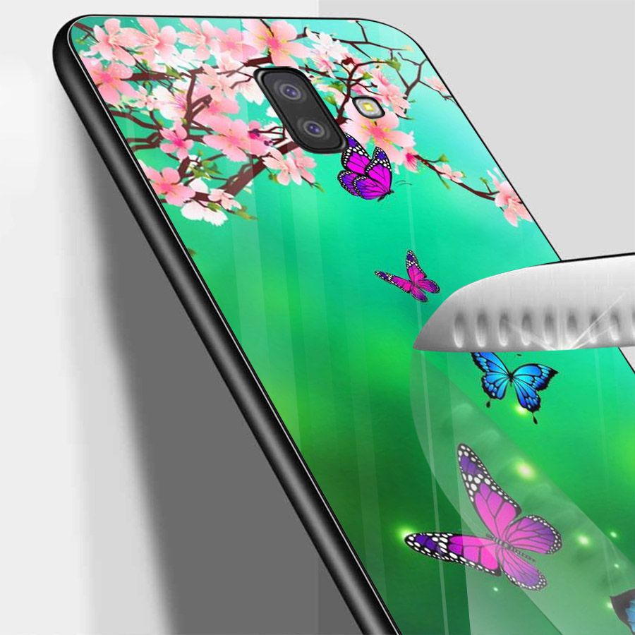 Ốp kính cường lực cho điện thoại Samsung Galaxy J4 - J6 - J6 PLUS - J6 PRIME - J8 - bướm đẹp MS ANH028