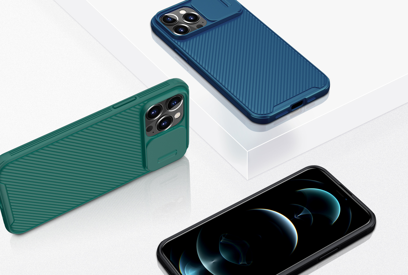 Ốp Nillkin bảo vệ Camera cho iPhone 13 / 13 Pro / 13 Pro Max Nillkin Camshield nắp đậy bảo vệ Camera - Hàng nhập khẩu