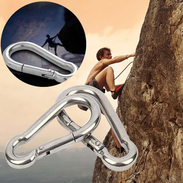 2017 Mountaineering Buckle 304 Stainless Steel Backpack Buckle Key Chain