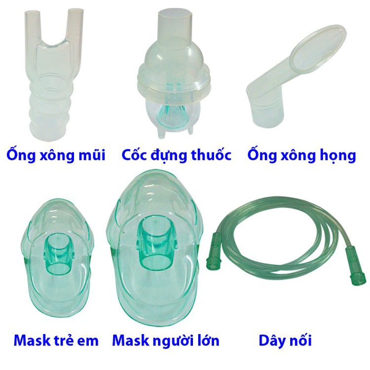 Bộ Mask Xông Khí Dung Trẻ Em Và Người Lớn Dành Cho Máy Xông