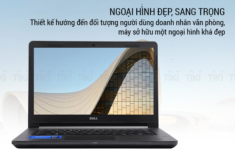 Laptop Dell Vostro 3468 70159379 Core i3-7020U/Free Dos (14 inch) (Black) - Hàng Chính Hãng