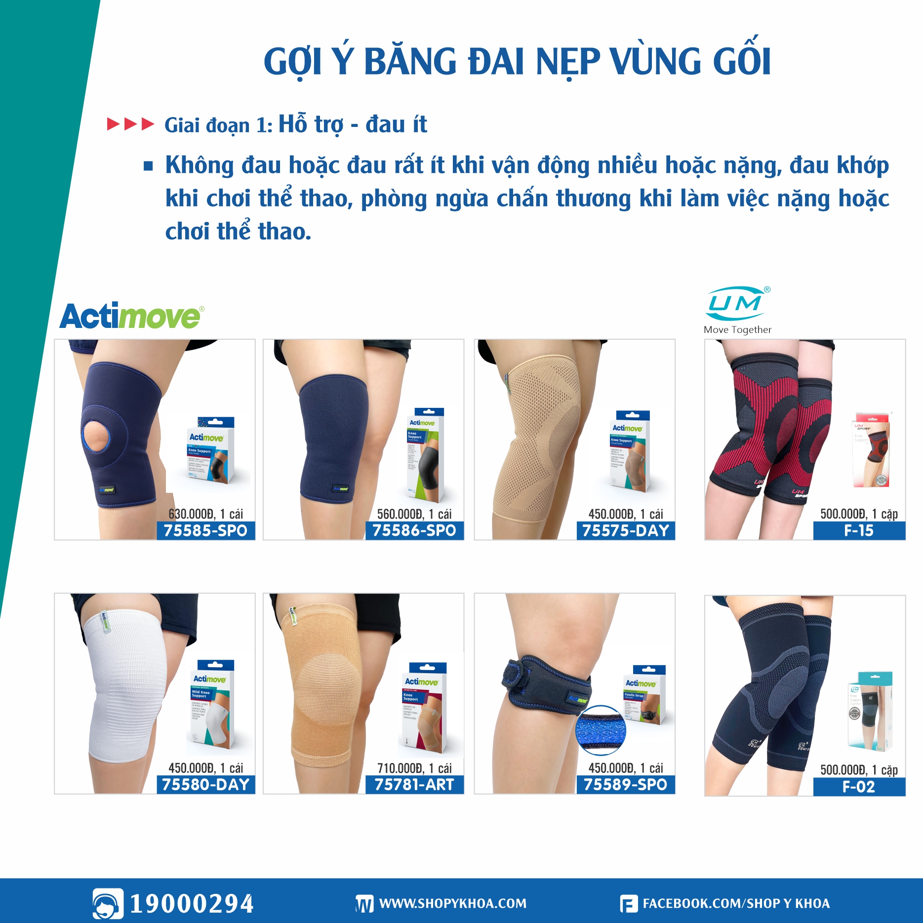Bó gối phòng ngừa 75580-DAY Actimove Mild Knee Support