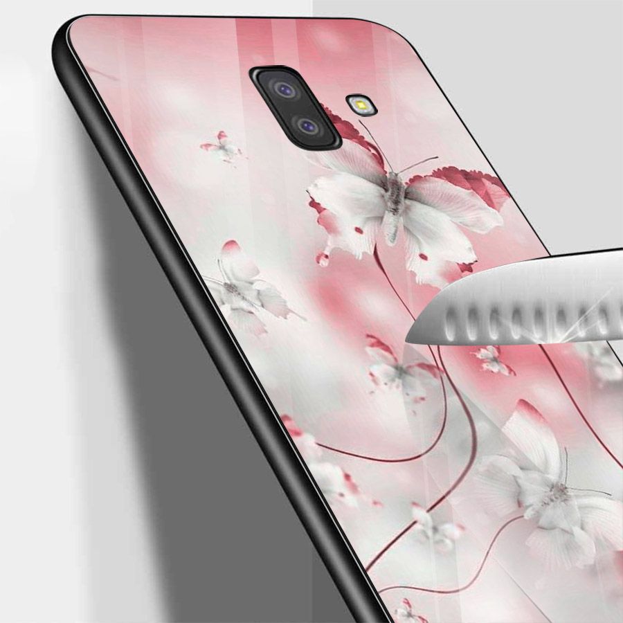 Ốp kính cường lực cho điện thoại Samsung Galaxy J4 - J6 - J6 PLUS - J6 PRIME - J8 - bướm đẹp MS ANH086