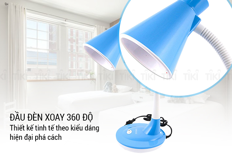 Đèn Bàn Sunhouse SH-SL-07B Kèm Bóng Đèn SHE-LEDA60AL-A6W.W