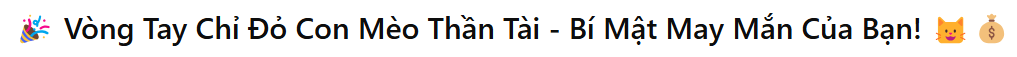 Vòng tay chỉ đỏ con mèo may mắn