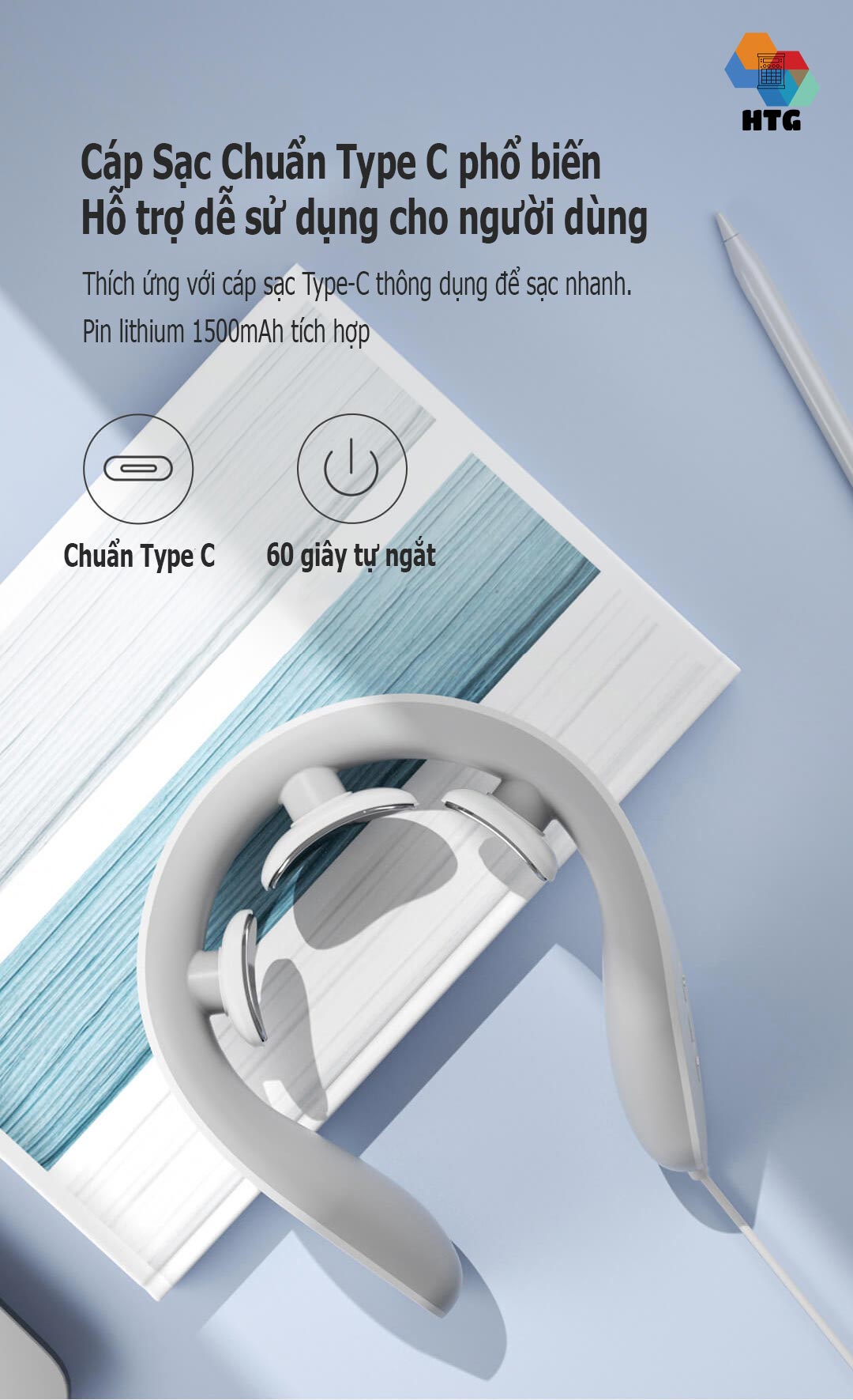 Máy massage cổ vai gáy Jeeback G20 tích hợp remote điều khiển, điều khiển kết nối App, massage nhiệt 3 mức tùy chọn, 4 chế độ massage kết hợp 15 mức cường độ, hàng chính hãng