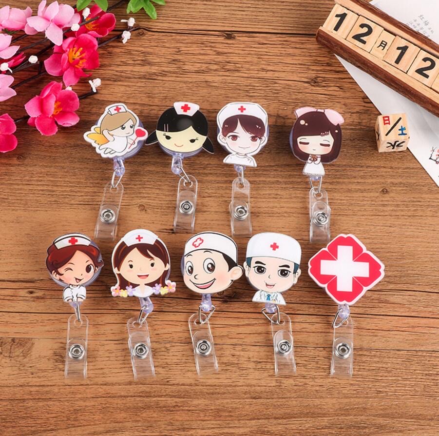 Dây Đeo Thẻ Tên Dễ Thương Đeo Biển Tên Bác Sĩ, Điều Dưỡng, Y tá, Gắn Túi Áo Có Dây Kéo Dài, Tiện Dụng. TakyHome 5950