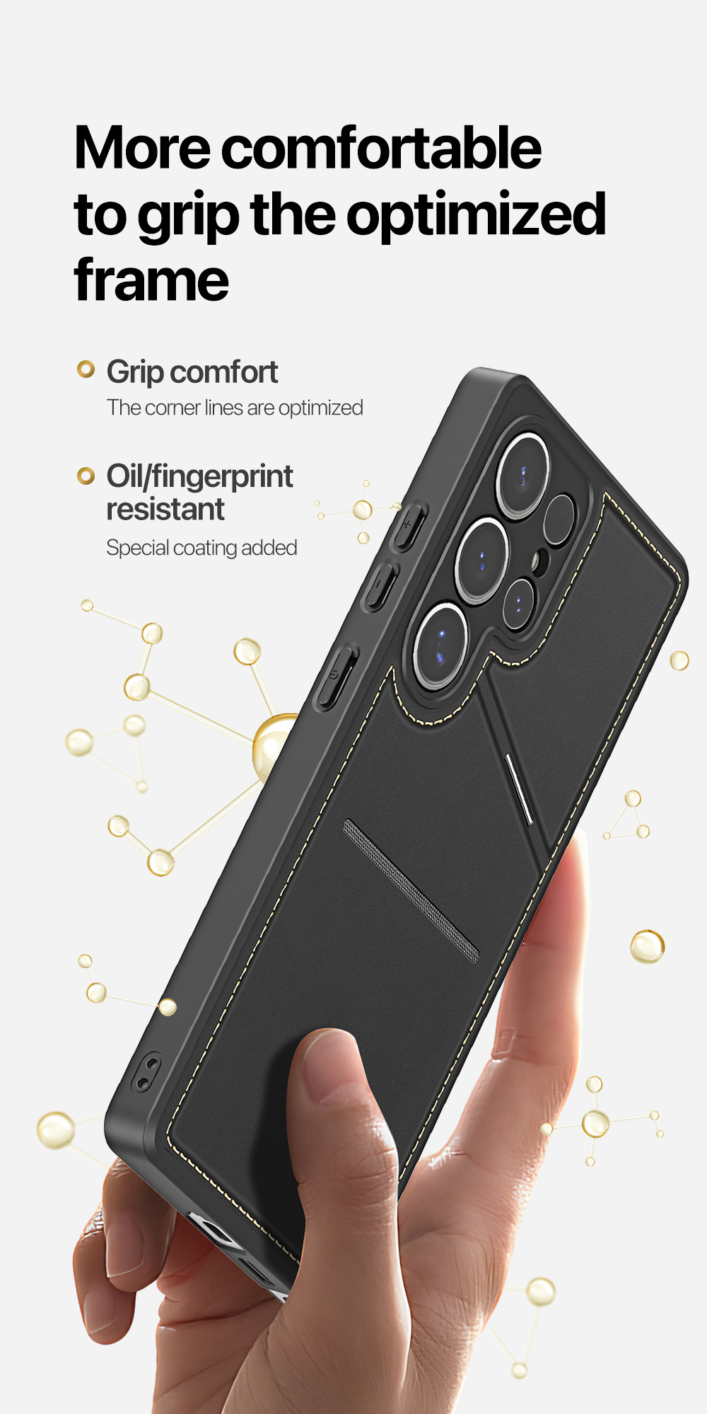 Ốp Lưng Da Sạc Từ Tính Dành Cho Samsung Galaxy S25 Ultra DUX DUCIS Rafi II Series, có ngăn đựng thẻ, chân đế, Hàng Chính hãng