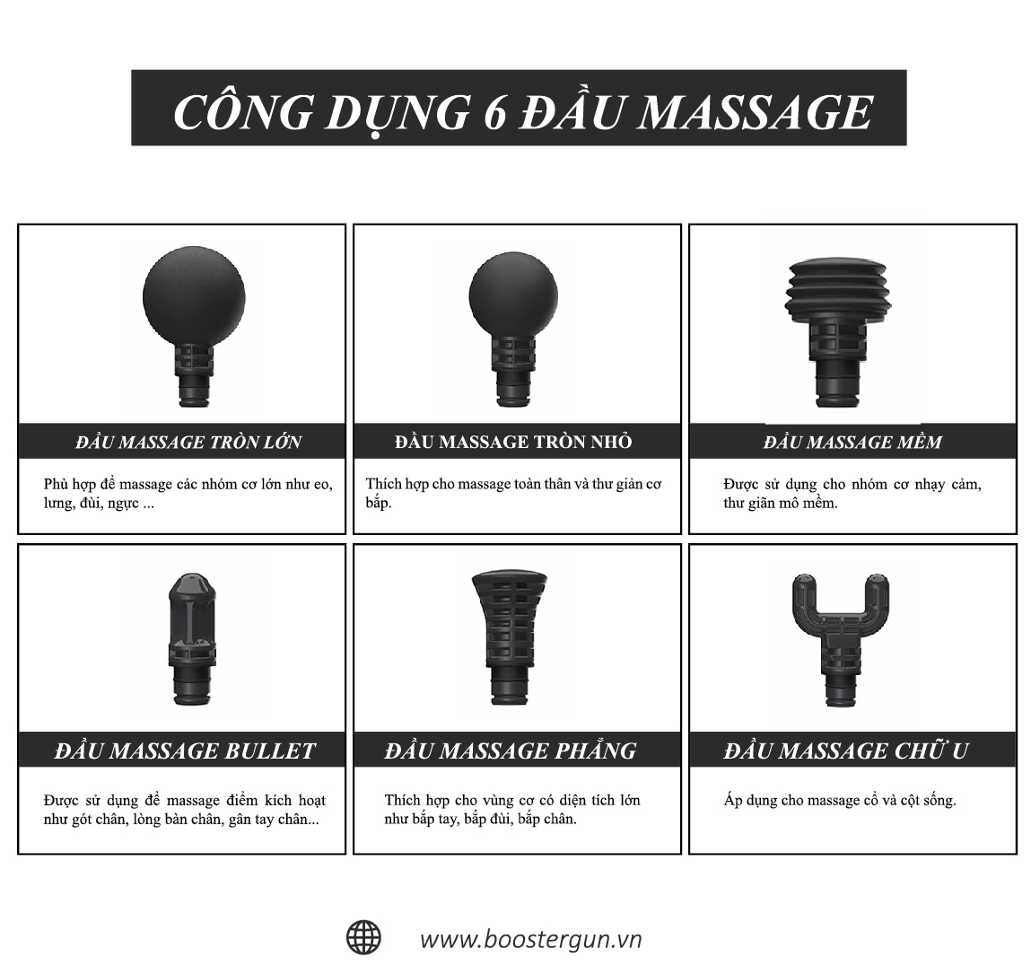 Máy Massage Booster Lightsaber AI Inside - 6 Đầu Massage – 4 mức độ - Công Suất 126W