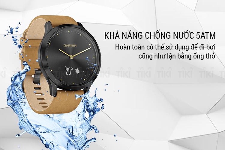 Đồng Hồ Thông Minh Garmin Vivomove HR Premium - Hàng Chính Hãng