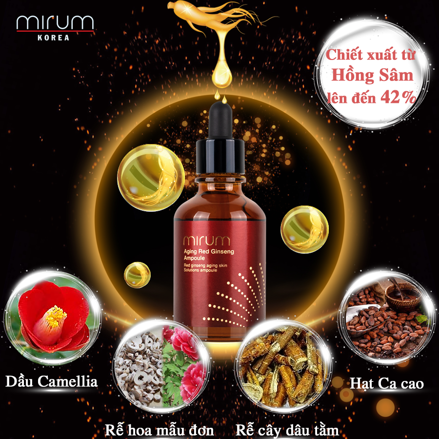 Thành phần của tinh chất ampoule hồng sâm