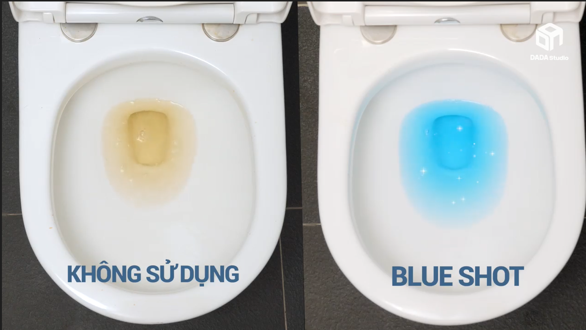 Bộ 10 vỉ tẩy khử mùi khử khuẩn, khử mùi bồn cầu Hàn Quốc  Blueshot - 1 viên dùng được 600 lần xả nước (~1 tháng)
