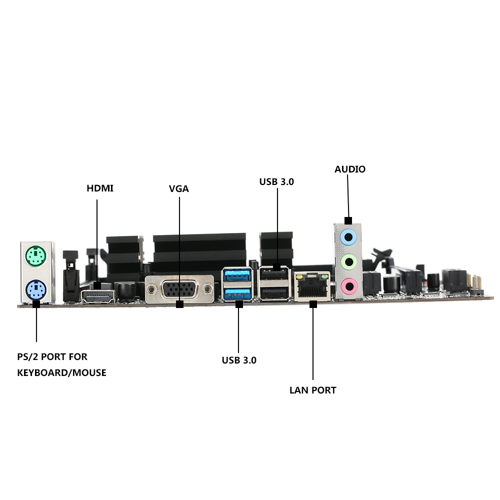 Bo Mạch Chủ C.Q1900M V20 Dành Cho Bộ Xử Lý Celeron J1900 Lõi Tứ