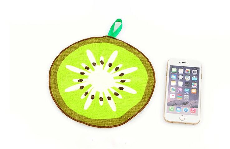 Khăn lau đa năng siêu thấm họa tiết trái cây hình tròn 20cm