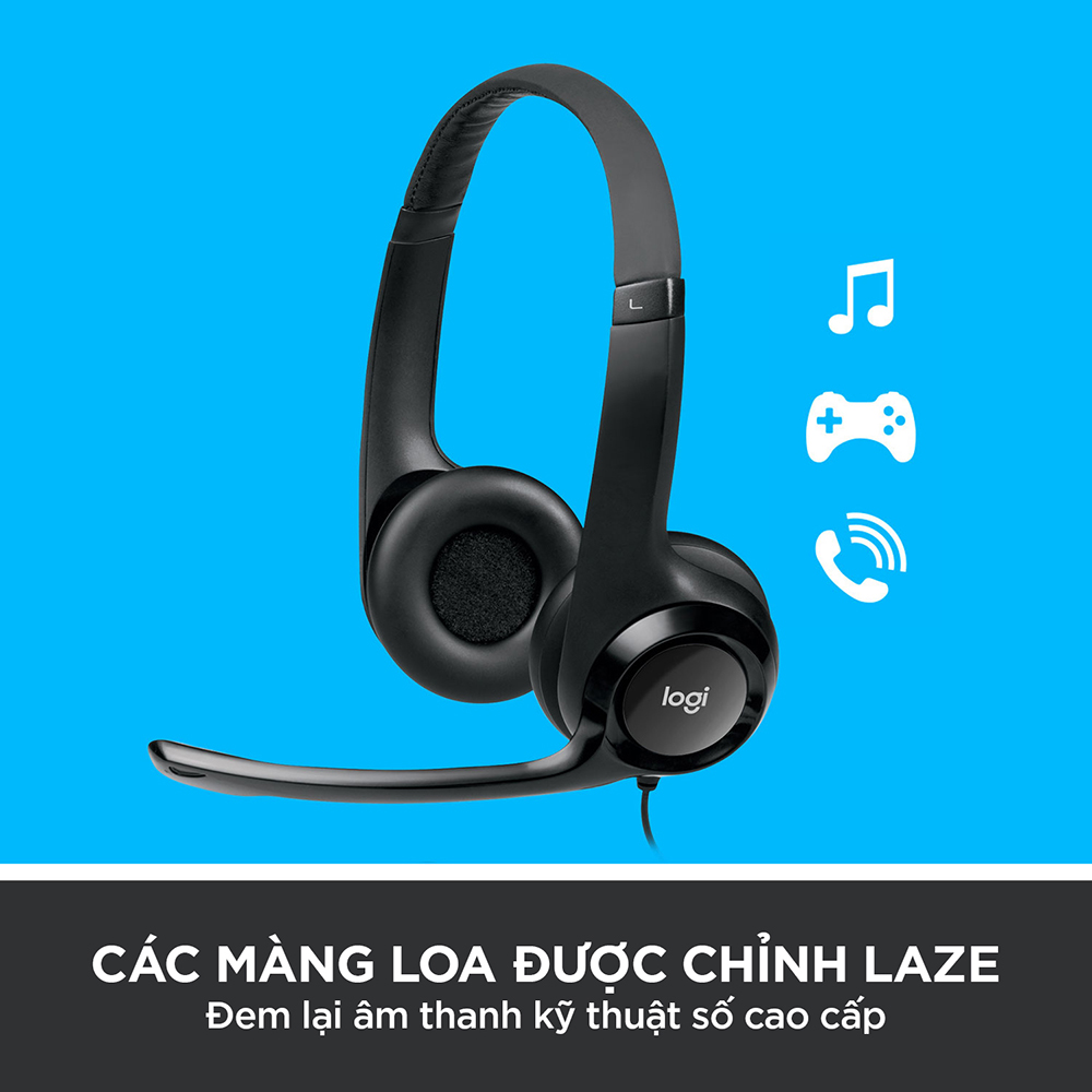 Tai nghe có dây Logitech H390 -  Hàng chính hãng