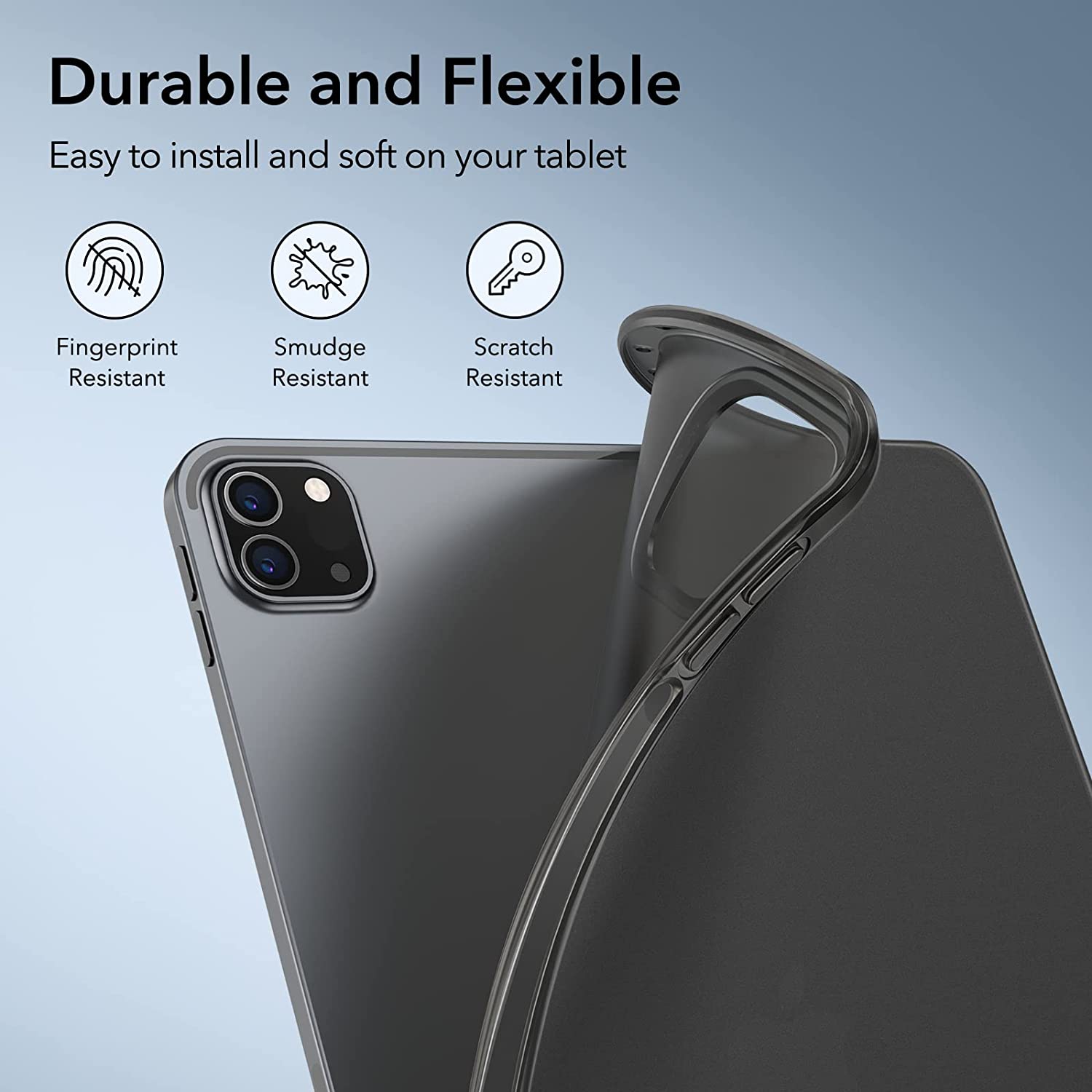 Ốp lưng trong suốt cho iPad Pro 11 inch 2022/2021 ESR Project Zero Soft Case - Hàng Chính Hãng