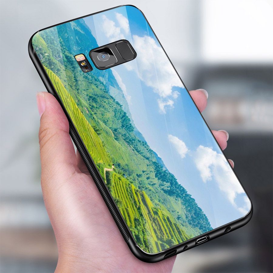 Ốp kính cường lực cho điện thoại Samsung Galaxy S8 - Quê Hương MS QHUONG020