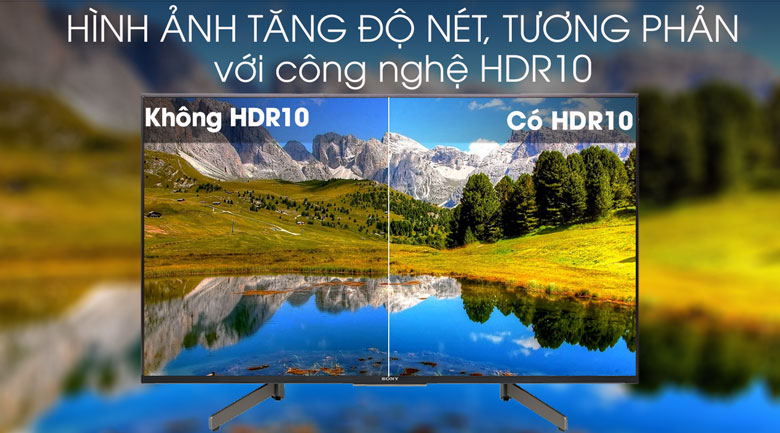 Android Tivi Sony 4K 49 inch KD-49X8500G - Hàng chính hãng