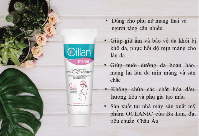 Tinh Chất Giúp Khắc Phục Tình Trạng Rạn Da Oillan Mama Stretch Marks Reducing Concentrate 40ml - 4611