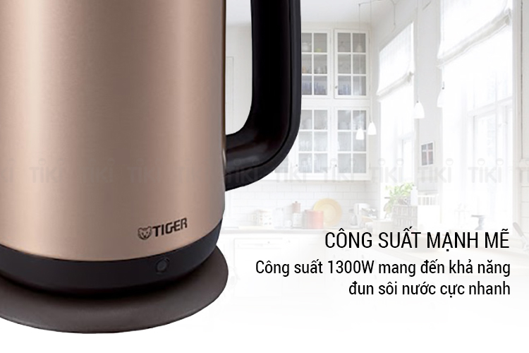 Bình Đun Siêu Tốc Tiger PCD-A10W (1 lít) - Màu Đỏ