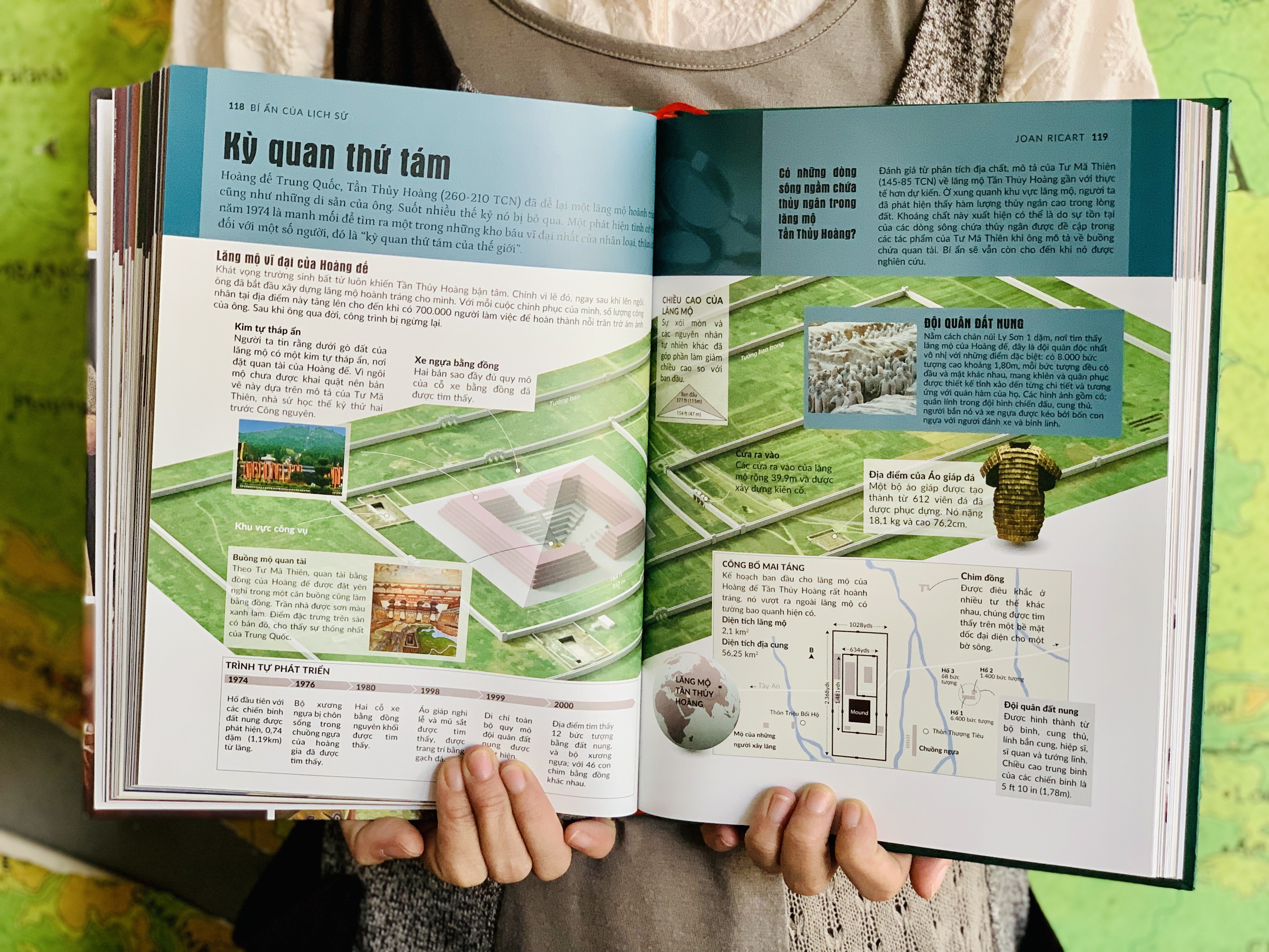 Combo 2 Cuốn Sách Bách Khoa Toàn Thư - Kỳ Quan Thế Giới, Bí Ẩn Của Lịch Sử- Tổng Hợp Kiến Thức Về Lịch Sử, Địa Lý, Du Lịch Khám Phá Thế Giới - Á Châu Books Bìa Cứng, In Màu