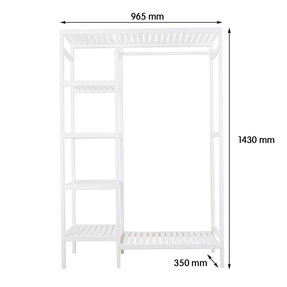 Kệ Treo Quần Áo Double Hanger Trắng BEYOURs