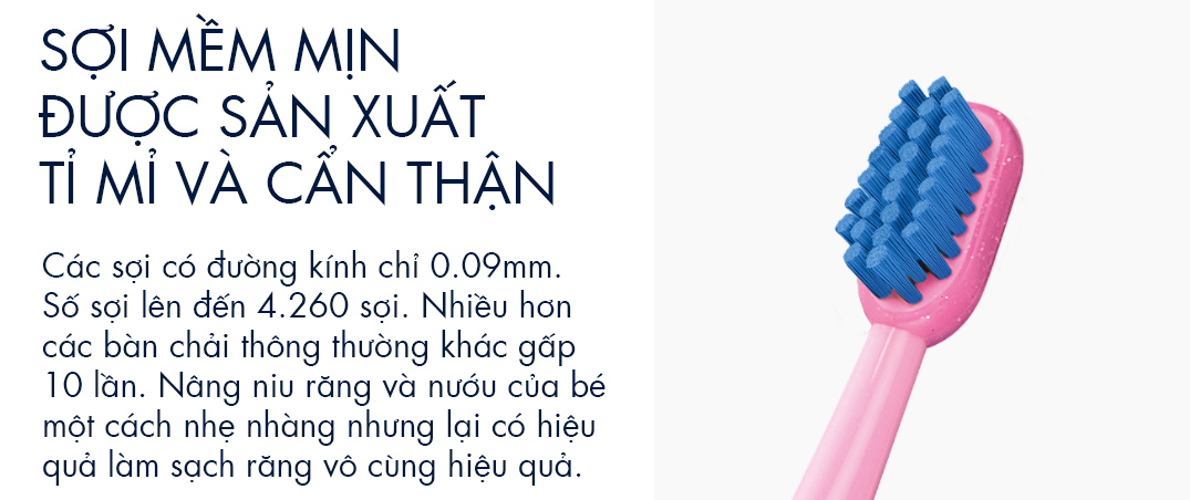 bàn chải răng trẻ em curaprox cs baby 0-4 tuổi 6