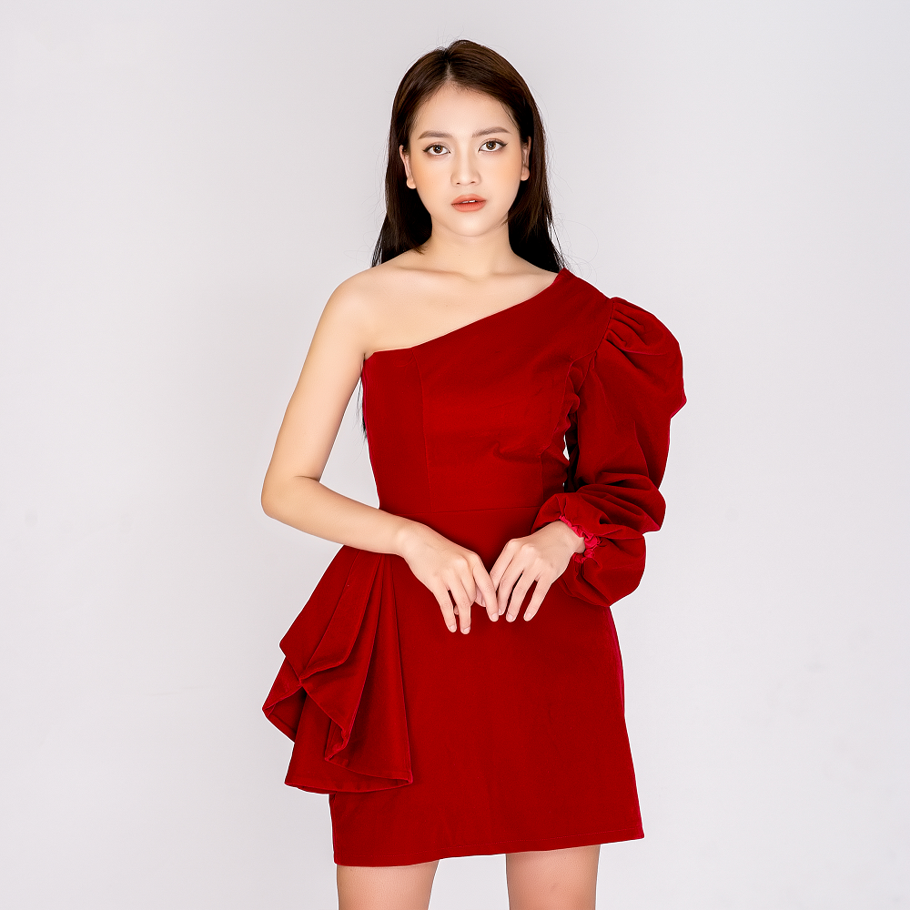 Váy nhung nơ kèm áo cho bé gáiVáy nhung đỏ Váy đỏ đẹp cho bé Tại Bắc Ninh   RaoXYZ