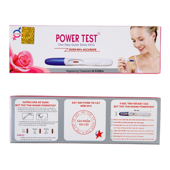 bút thử thai nhanh powertest chính hãng (1 chiếc) - che tên sản phẩm 1