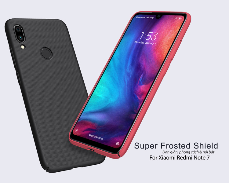 Ốp lưng Xiaomi Redmi Note 7 Nillkin Super Frosted Shield