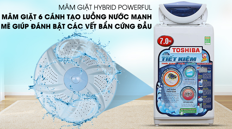 Máy Giặt Cửa Trên Toshiba AW-A800SV (7kg)
