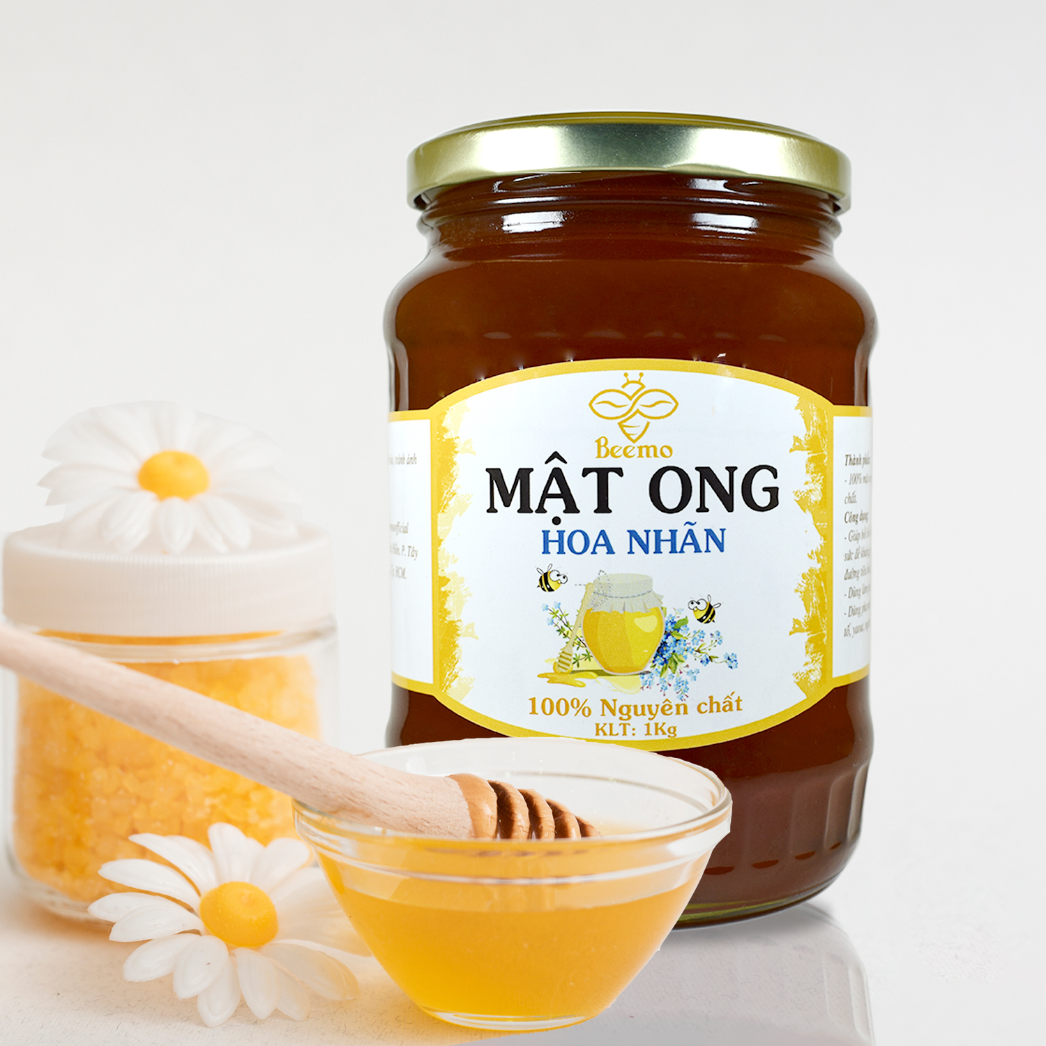 Mật ong nguyên chất Beemo, mật ong hoa nhãn từ thiên nhiên - Làm đẹp, giảm cân, hỗ trợ trị ho, gia vị 2