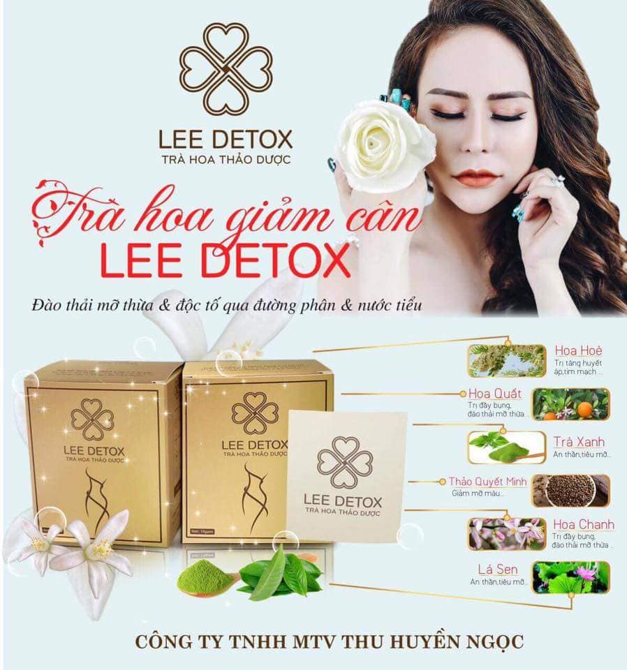 Thực phẩm bảo vệ sức khỏe VIÊN HOA THẢO MỘC LEE DETOX (30 viên) - Hổ trợ giảm cân - Tặng kèm thước dây CLD 2