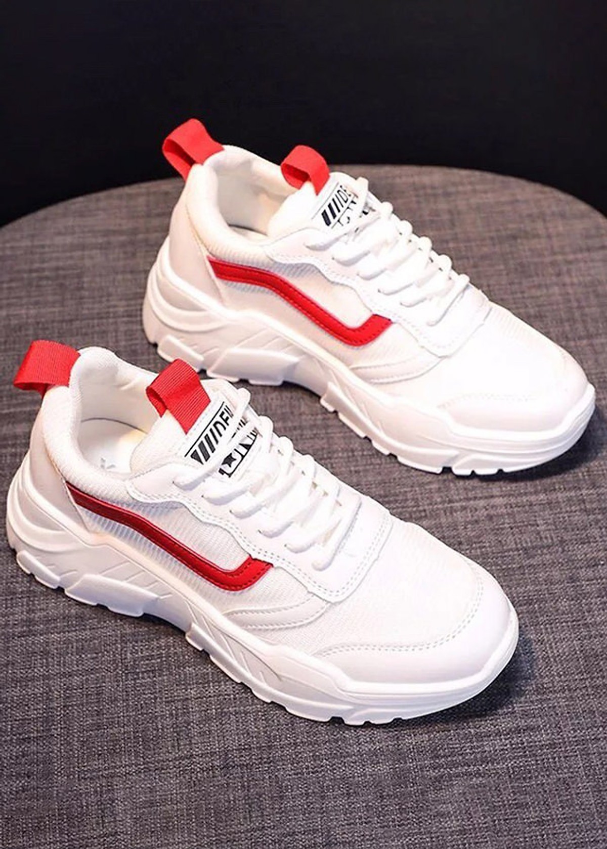 Giày Sneaker Nữ Trắng Giày Độn Đế Cao Mới Nhất HAPU