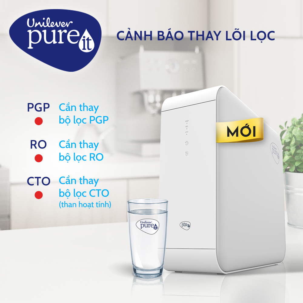 Máy Lọc Nước Unilever Pureit Delica – Công Nghệ Lọc RO - Lắp Dưới Ngăn Tủ Bếp - Hàng Chính Hãng