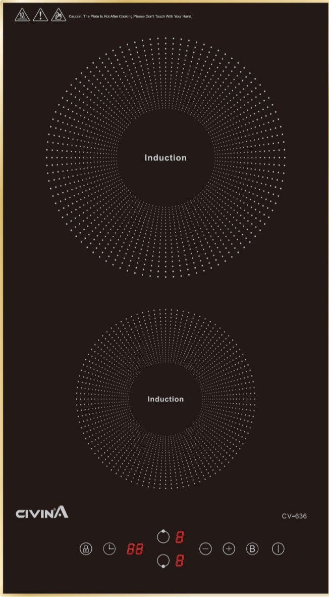Bếp Điện từ đôi Civina Domini CV-636 (Ảnh 1)