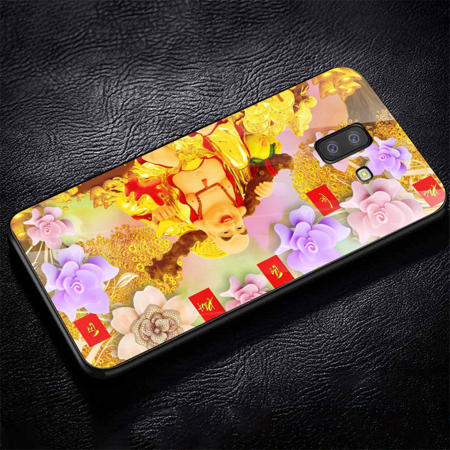 Ốp kính cường lực cho điện thoại Samsung Galaxy J4 - thần tài kim MS TTKIM085