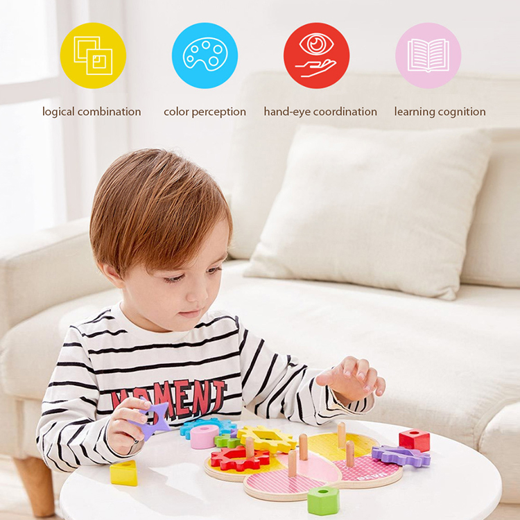 Xiaomi BEVA Kids Building Blocks DIY Educational Toy Gear Blocks Early Educational Toys For Smart Home Gifts for Kids - Colorful