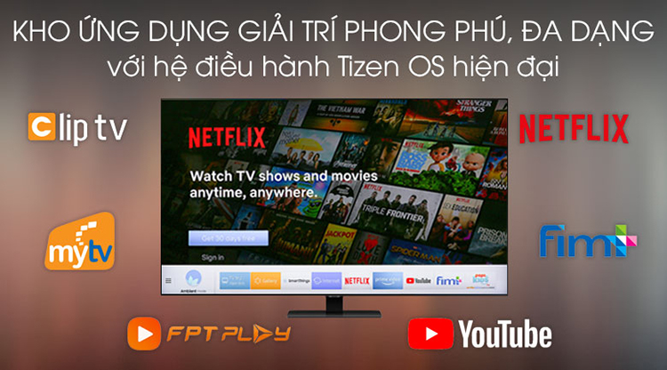 Smart Tivi QLED Samsung 4K 65 inch QA65Q80T - Hàng chính hãng