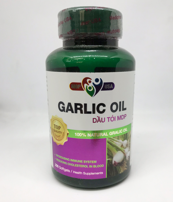 Thực phẩm chức năng Dầu Tỏi MDP - Garlic Oil - Chiết xuất từ dầu tỏi tía nguyên chất