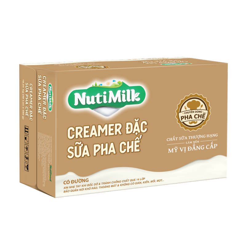 Creamer đặc Sữa pha chế có đường Nuti Lon 380g SDD02Ti NUTIFOOD 4