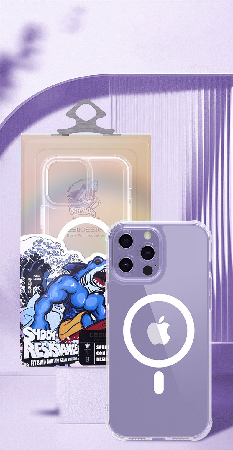 Ốp Lưng Hybrid MagFit Từ Tính Dành Cho iPhone 14 / iPhone 14 Plus / iPhone 14 Pro / iPhone 14 Pro Max - Hàng Chính Hãng LEEU DESIGN