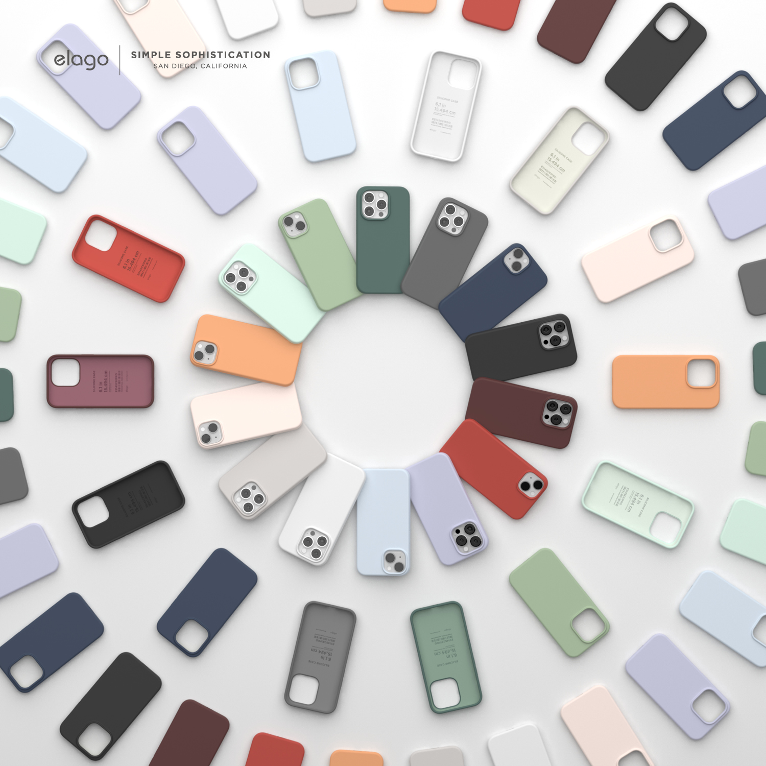 Ốp lưng Elago Silicone Case Color cho iPhone 14/ 14 Plus/ 14 Pro/ 14 Promax- Hàng Chính Hãng