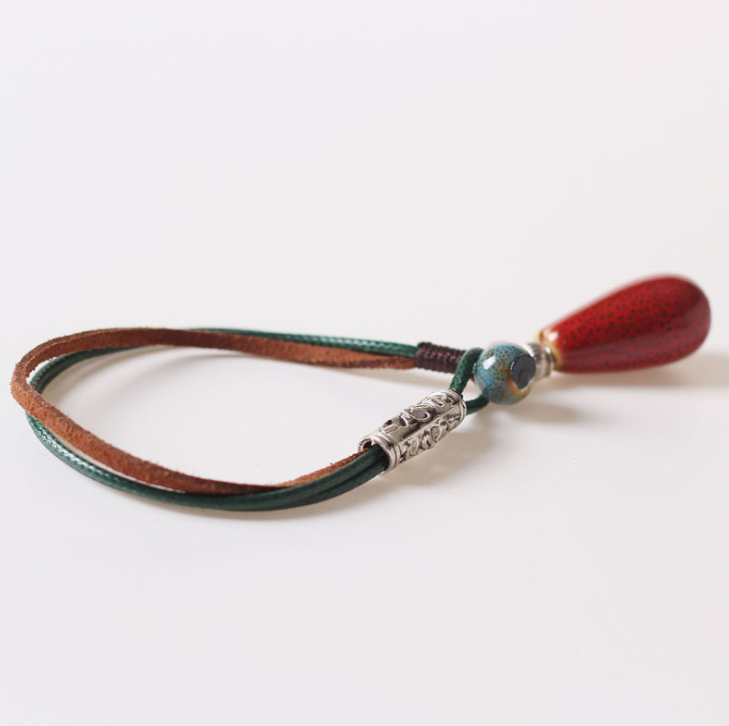 Vòng tay gốm thời trang Vintage dễ thương giọt nước VGOM51